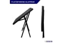 PROREGAL® Gartentisch klappbar 78x78cm Schwarz Bild 5