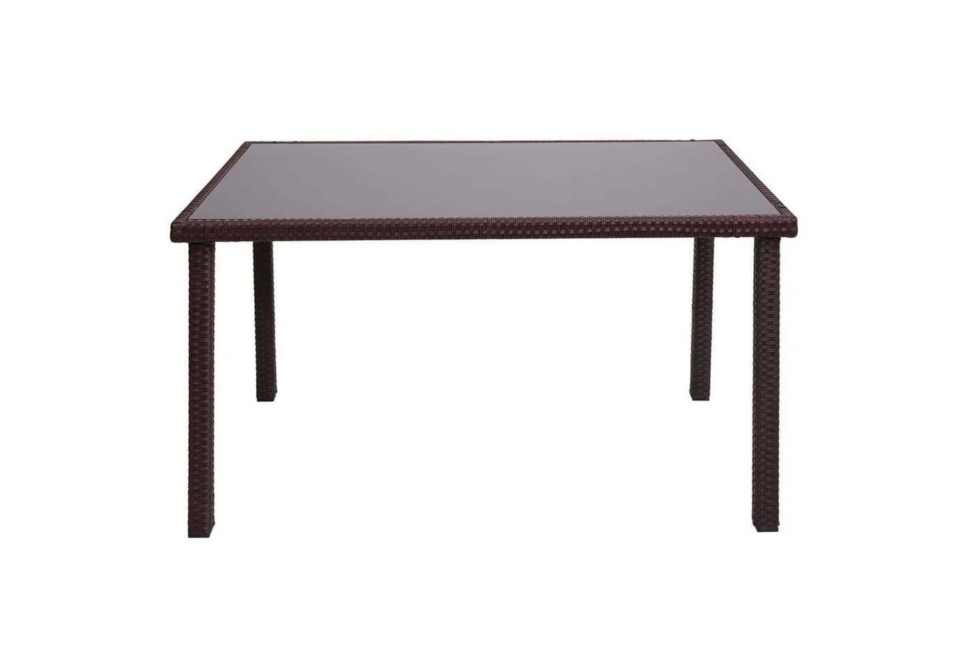 PROREGAL® Gartentisch Poly-Rattan 120x75 cm - Bild 3