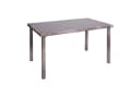 PROREGAL® Gartentisch Poly-Rattan grau-braun mit Glasplatte Bild 2