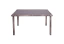 PROREGAL® Gartentisch Poly-Rattan grau-braun mit Glasplatte Bild 3