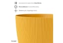 KONZEPT Blumentopf groß Gelb Gerillte Struktur Kunststoff Bild 5