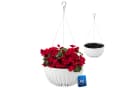 KONZEPT Dekohänger Blumenampel Weiß mit Haken & Drahtseil Bild 2