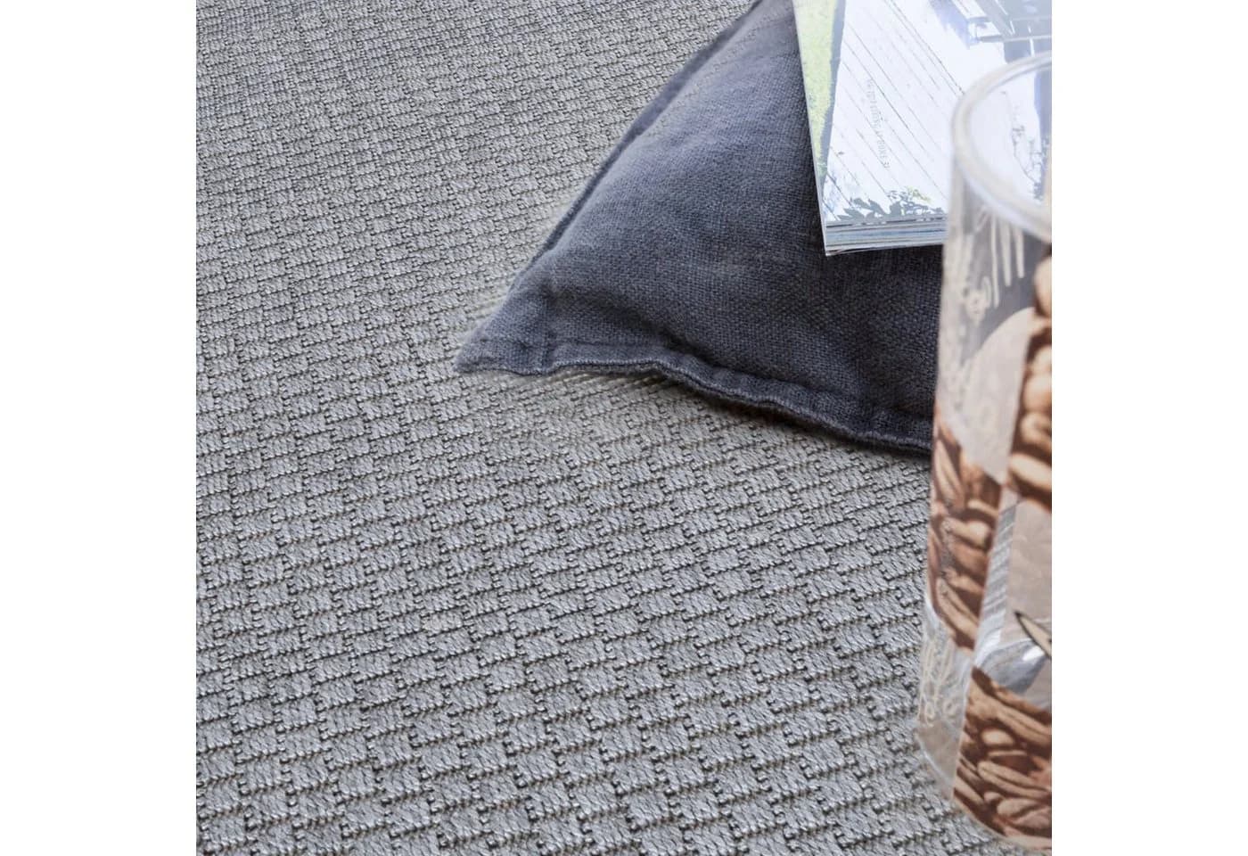KADIMA DESIGN Outdoorteppich Grau 60x100 cm schmutzabweisend