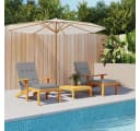furnicato Liegenauflage Grau Oxford-Gewebe 180x55x7 cm Bild 1