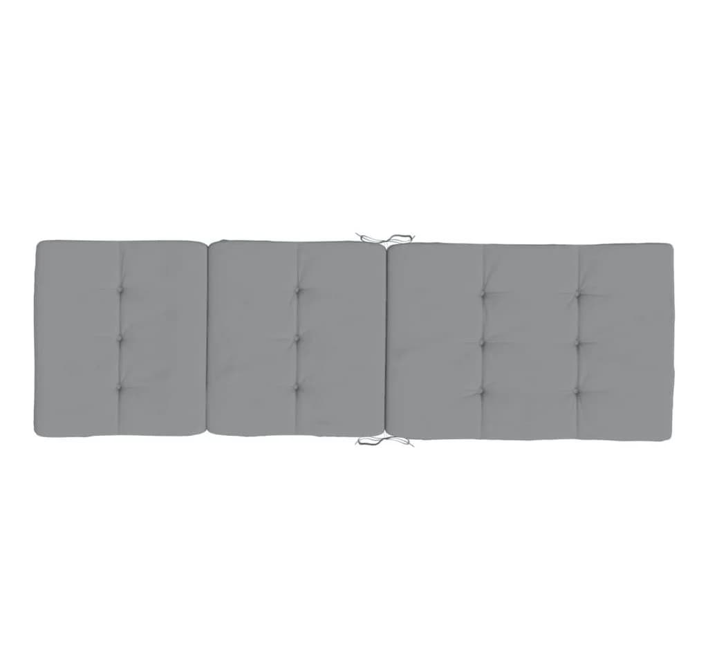 furnicato Liegenauflage Grau Oxford-Gewebe 180x55x7 cm - Bild 5