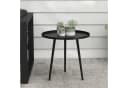 furnicato Gartentisch Outdoor Beistelltisch Schwarz Bild 1