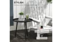furnicato Gartentisch Outdoor Beistelltisch Schwarz Bild 3