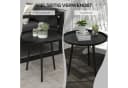 furnicato Gartentisch Outdoor Beistelltisch Schwarz Bild 4