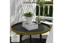 furnicato Gartentisch Outdoor Beistelltisch Schwarz Bild 5