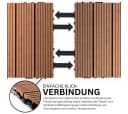 Mega-Holz Terrassenfliesen Braun Klicksystem Bild 4