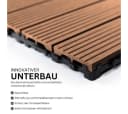 Mega-Holz Terrassenfliesen Braun Klicksystem Bild 5