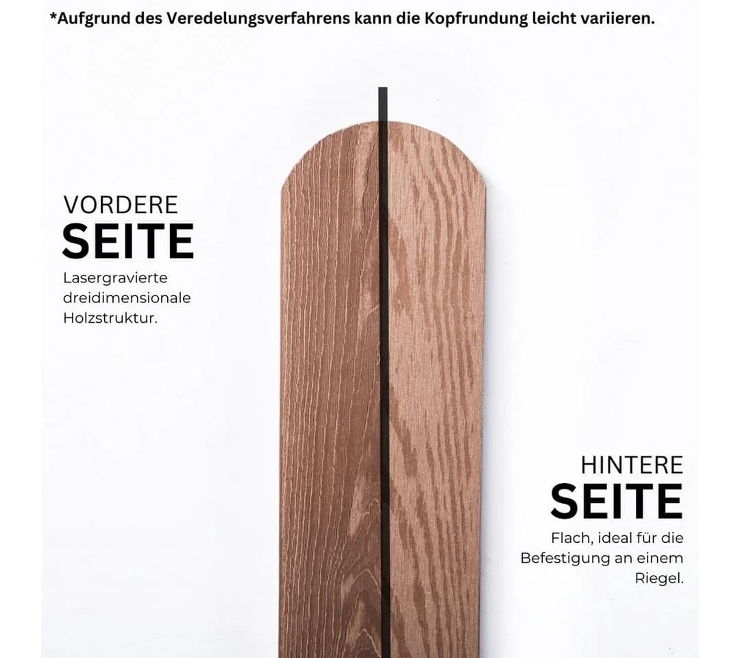 Mega-Holz WPC Zaunlatte Braun 10 Stk. Massive Gartenzaunlatten