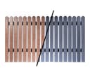 Mega-Holz WPC Zaunlatte Braun 10 Stk. Massive Gartenzaunlatten Bild 3