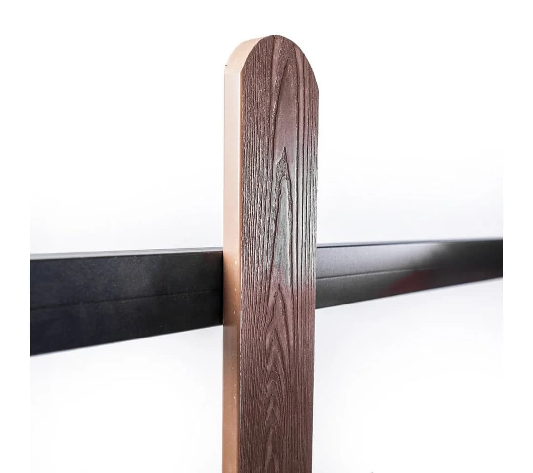 Mega-Holz WPC Zaunlatte Braun 10 Stk. Massive Gartenzaunlatten - Bild 5