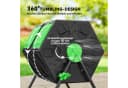 Outsunny Komposter 130L mit 24 Lüftungslöchern Grün/Schwarz Bild 5