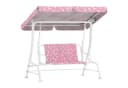 AIYAPLAY Hollywoodschaukel 2-Sitzer Rosa mit Sonnendach Bild 1