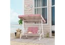 AIYAPLAY Hollywoodschaukel 2-Sitzer Rosa mit Sonnendach Bild 2