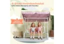 AIYAPLAY Hollywoodschaukel 2-Sitzer Rosa mit Sonnendach Bild 5