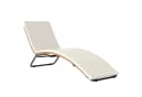 Outsunny Gartenliege mit Schaumstoffkissen PE-Rattan Stahlrahmen Bild 1