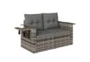 Outsunny Gartensofa 2-Sitzer Loungesofa Klappbar PE-Rattan Bild 1