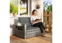 Outsunny Gartensofa 2-Sitzer Loungesofa Klappbar PE-Rattan Bild 2