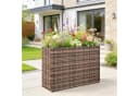 Outsunny Blumenkasten Pflanzkasten PE-Rattan Stahlrahmen 58 cm Bild 2