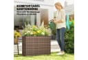 Outsunny Blumenkasten Pflanzkasten PE-Rattan Stahlrahmen 58 cm Bild 4