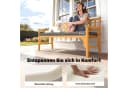 Outsunny Bankauflage Outdoor-Sitzkissen Dunkelgrau UV-beständig Bild 5