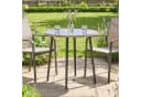 Outsunny Gartentisch Stahlrahmen PE-Rattan verstellbare Füße 80 cm Bild 2