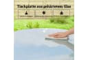 Outsunny Gartentisch Stahlrahmen PE-Rattan verstellbare Füße 80 cm Bild 4