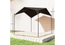 Outsunny Pergola 3x3m mit Satteldach Dunkelgrau Metall Bild 3