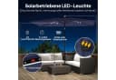 Outsunny Sonnenschirm Marineblau mit LED & Kurbel Bild 4