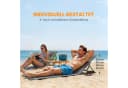 Outsunny 2er Set Strandliege klappbar mit verstellbarer Rückenlehne Dunkelgrau Bild 4