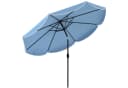 Outsunny Sonnenschirm rund Balkonschirm mit Kurbel 8 Streben, Himmelblau Bild 1