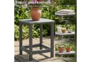 Outsunny Beistelltisch Grau Wetterfest HDPE Bild 5