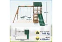 AIYAPPLAY Schaukelgestell mit Rutsche und Kletterwand Bild 3