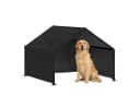 PawHut Hundehütte Outdoor Schwarz mit wetterfestem Dach Bild 1