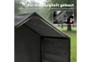 PawHut Hundehütte Outdoor Schwarz mit wetterfestem Dach Bild 4