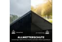 PawHut Hundehütte Outdoor Schwarz mit wetterfestem Dach Bild 5