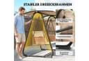 Outsunny Hollywoodschaukel 3-Sitzer mit Sonnendach Sand Bild 5