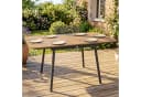 Outsunny Gartentisch WPC Teakoptik 140x80 cm Bild 2