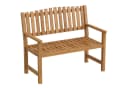 Outsunny Gartenbank Akazienholz mit Armlehnen Natur Bild 1