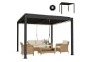 Outsunny Pergola mit LED-Beleuchtung und Fernbedienung Bild 1