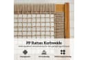 Outsunny Gartenlounge Set 2-tlg. Beige Akazienholz PP-Rattan Bild 5
