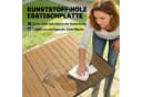 Outsunny Garten-Essgruppe 7-tlg. mit Tisch, 6 Stühlen & Kissen Grau/Natur Bild 5