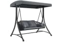 Outsunny Hollywoodschaukel 2-Sitzer mit Sonnendach grau Bild 1