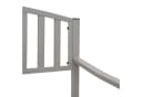 PROREGAL® Gartenbank 2-Sitzer Grau Pulverbeschichteter Stahl Bild 4