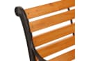 PROREGAL Gartenbank 2-Sitzer Gusseisen Holz Kiefer Braun Bild 3