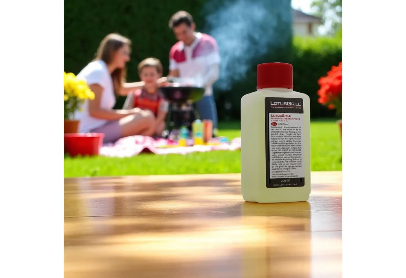 LotusGrill Brennpaste 200ml Sicherheitsanzünder für rauchfreien Holzkohlegrill - Bild 5