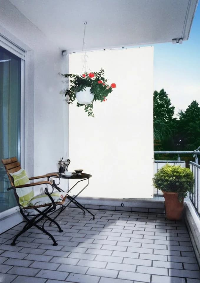 Floracord Senkrechtmarkise 140x230 cm Weiß